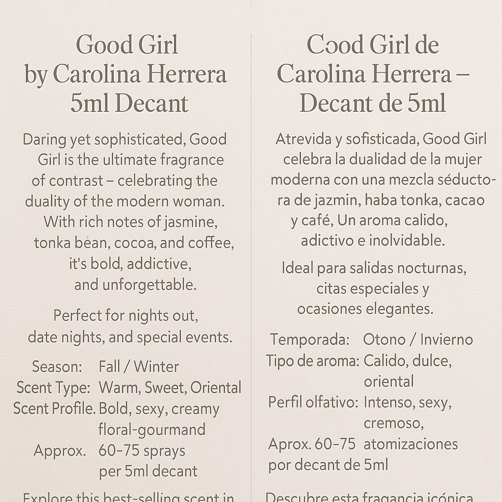 Good Girl by Carolina Herrera
