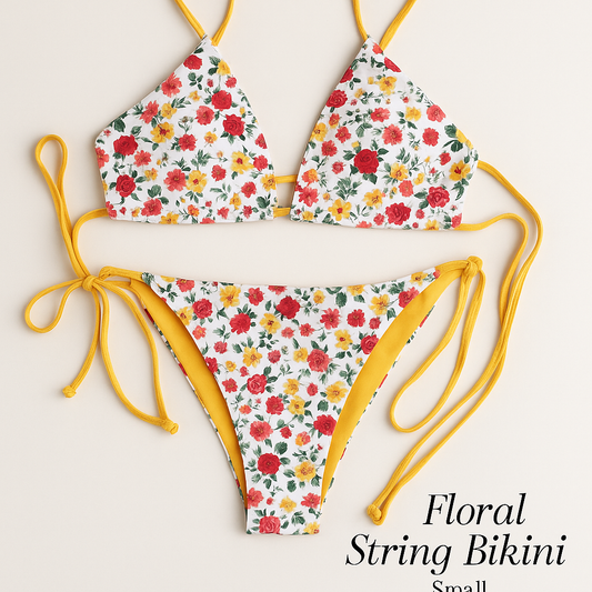 Floral & Strappy Bikini